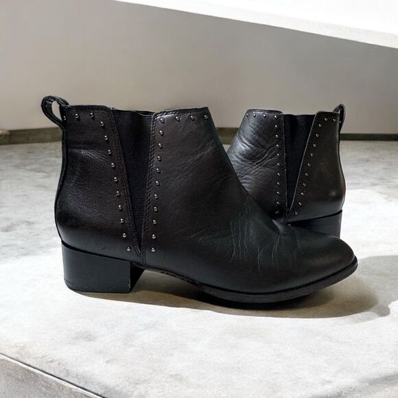 Isaac Mizrahi Leather Ankle Boots 7.5 - Picture 1 of 9